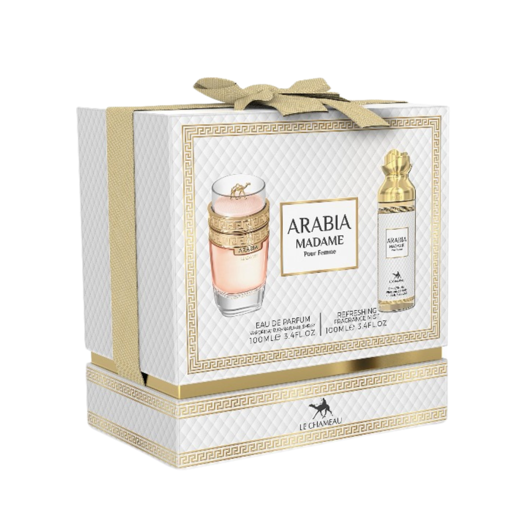 Le Chameau Arabia Madame Modern Floral-Oriental Eau de Parfum and Body Mist Gift Set 100ml + 100ml