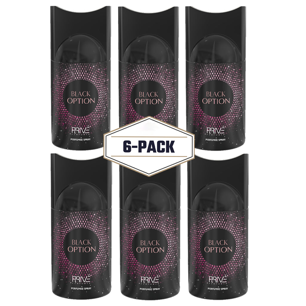 PRIVE Black Option Seductive Gourmand-Floral Perfume Deodorant 250ml