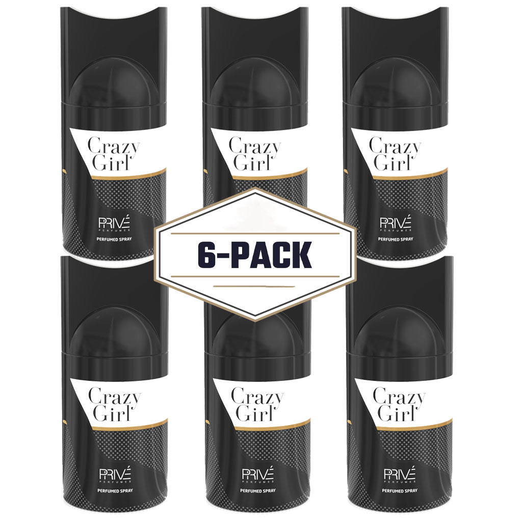 PRIVE Crazy Girl Luminous Gourmand-Floral Perfume Deodorant 250ml