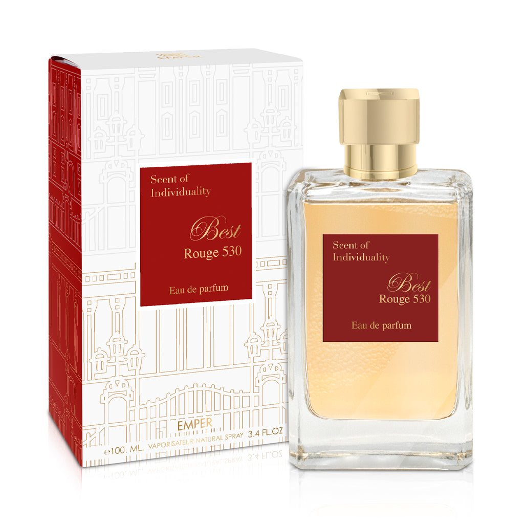 EMPER Best Rouge 530 Unisex 100ml Eau de Parfum Jasmine Saffron Amberwood Ambergris Resin Cedar