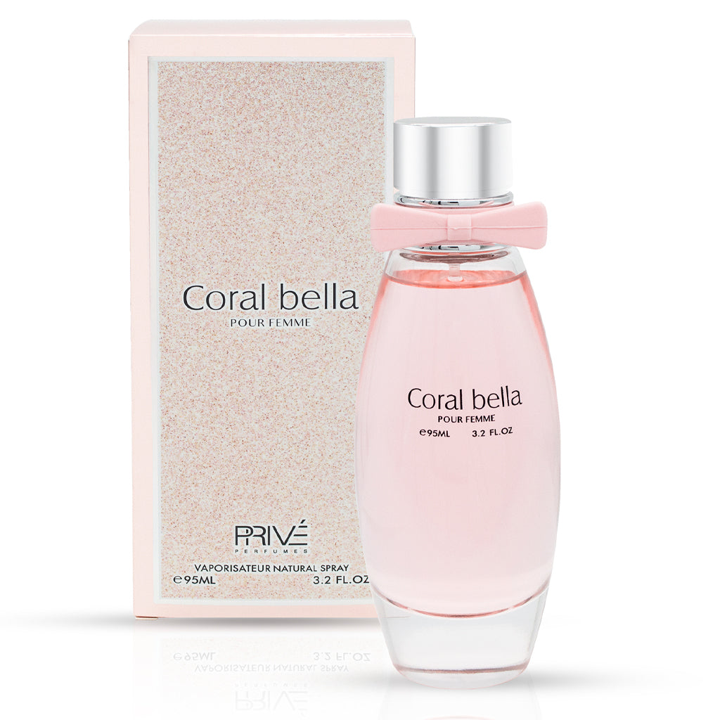 PRIVE Coral Belle Luminous Floral Gourmand Perfume Pour Femme 95ml
