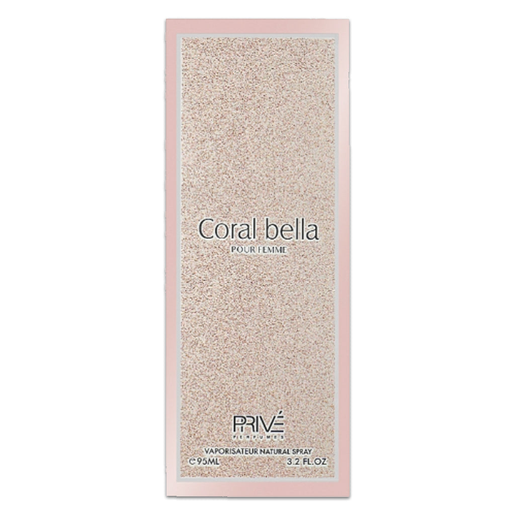 PRIVE Coral Belle Luminous Floral Gourmand Perfume Pour Femme 95ml