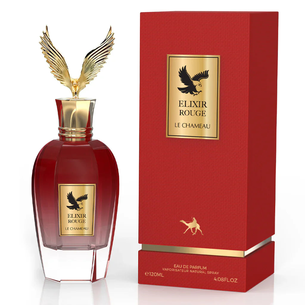 LE CHAMEAU Elixir Rouge Unisex Fruity Floral Oriental Eau de Parfum 120ml Mango Jasmine Vanilla