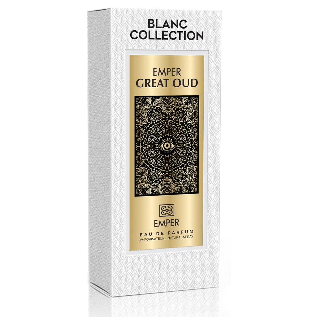 Emper Blanc Great Oud 85ml EDP 33% Concentration Made in France Luxurious Oud with Saffron and Patchouli