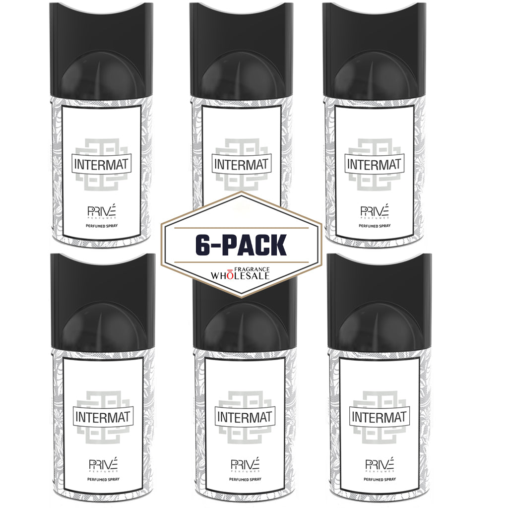 Prive Intermat Pear and Bergamot Luminous Floral-Oriental Perfume Deodorant 250ml 6-Pack