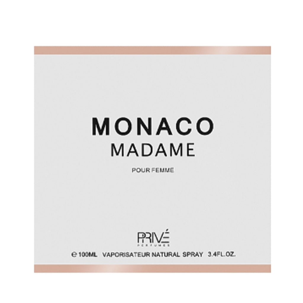 PRIVE Monaco Madame Elegant Floral Amber Eau de Parfum 100ml