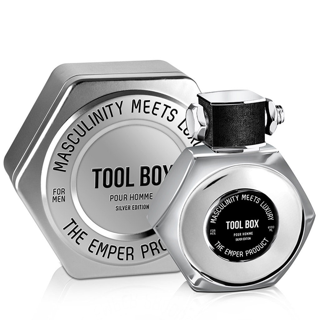 Emper Tool Box Silver Crisp Citrus Fruity Aromatic Eau de Toilette 100ml
