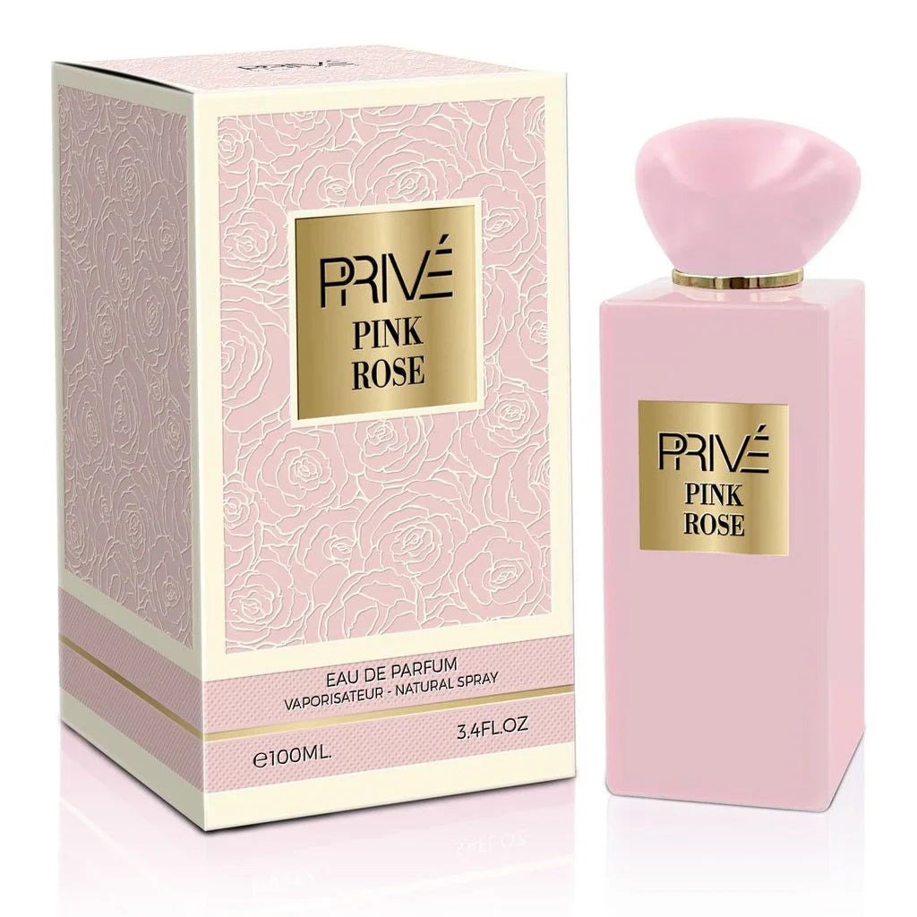 PRIVE Pink Rose Pour Femme Romantic Floral-Fruity Chypre Eau de Parfum 100ml