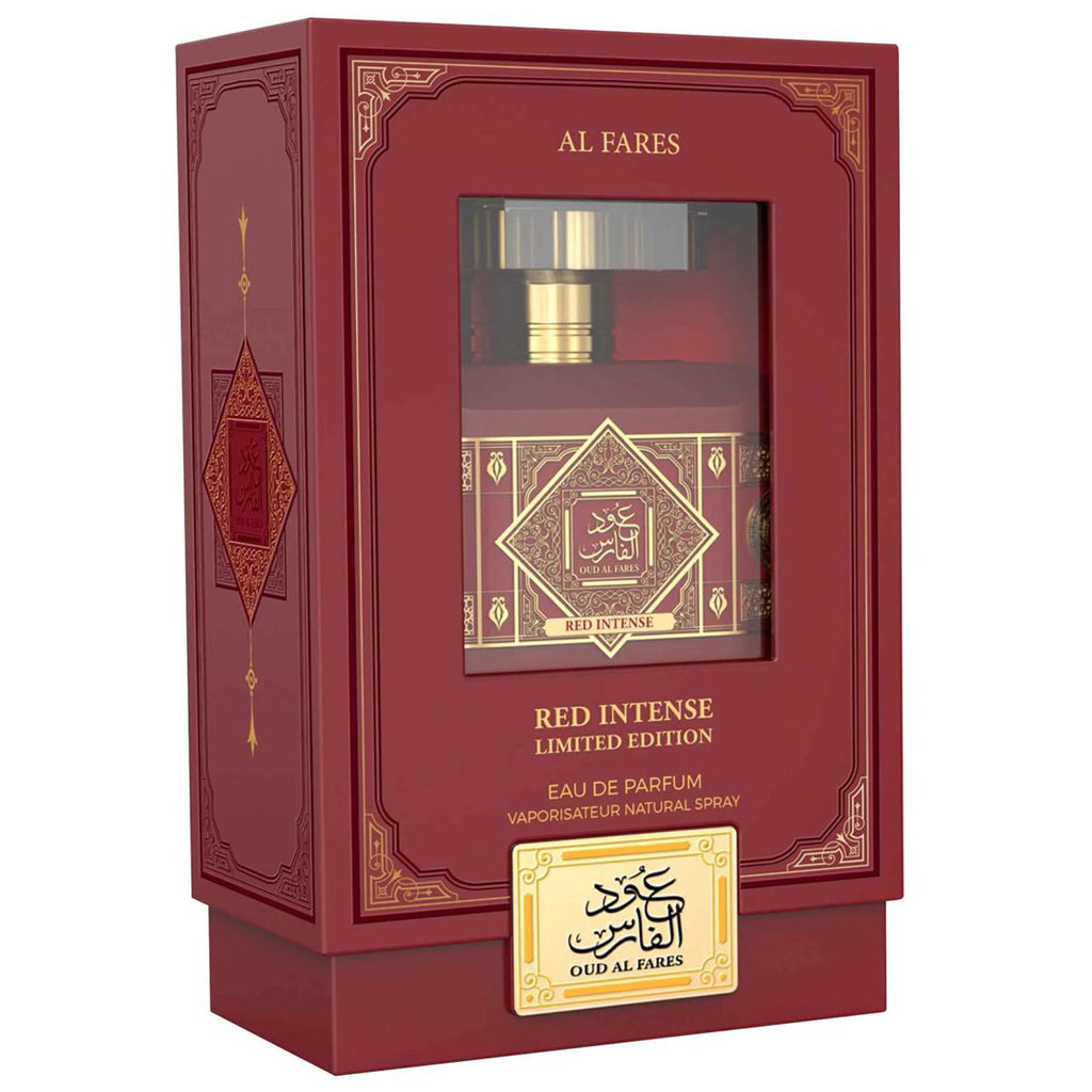 Al Fares Red Intense Smoky Spicy Oriental Oud Eau de Parfum Limited Edition 100ml