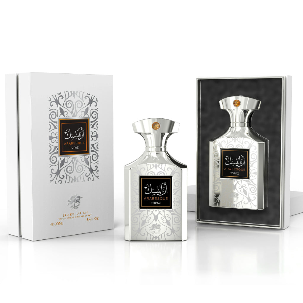 Al Fares Arabesque Topaz Creamy Coconut Floral Woody Unisex Eau de Parfum 100ml