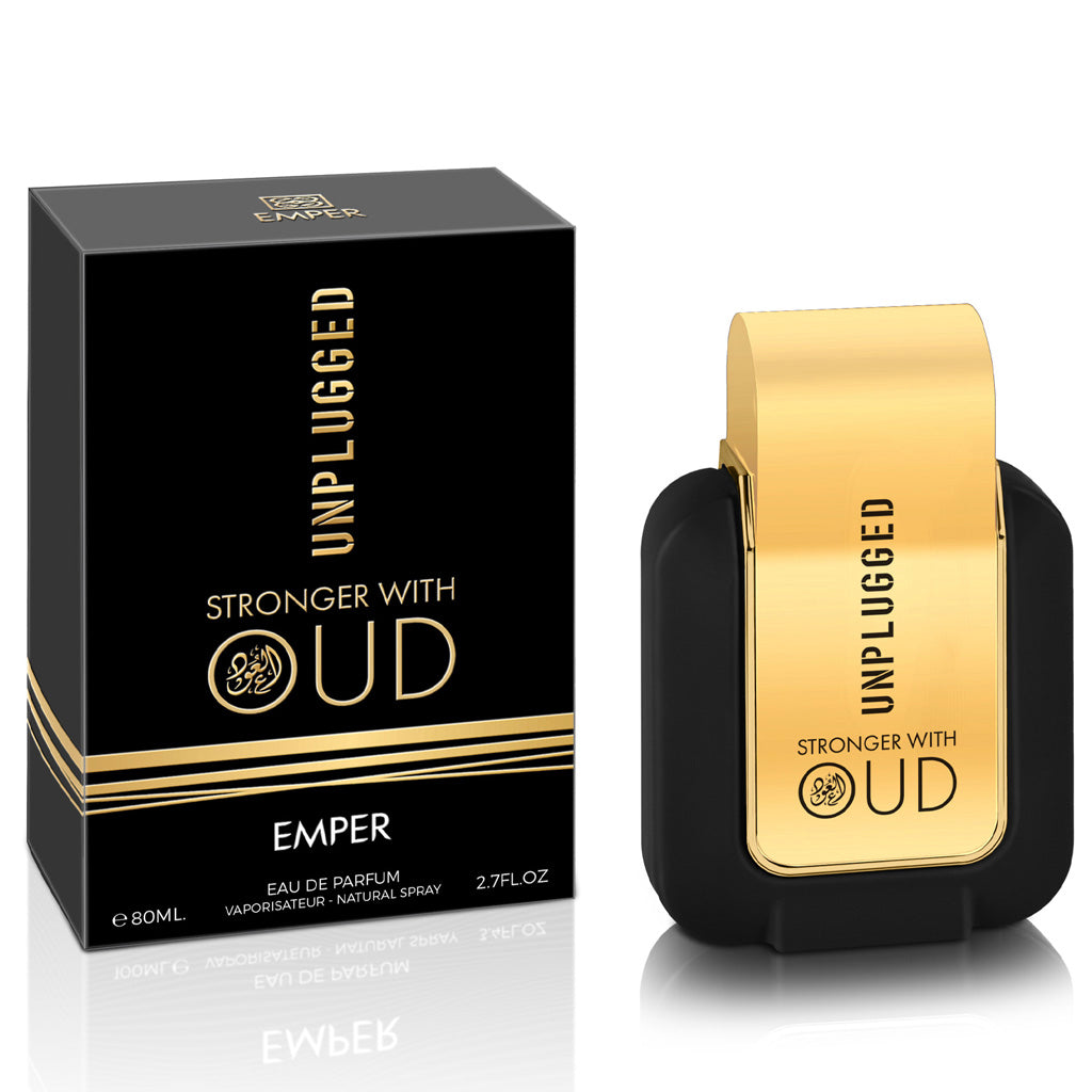 Unplugged Stronger With Oud Unisex Eau de Parfum 80 mL Lavender Vanilla Tonka Bean Agarwood