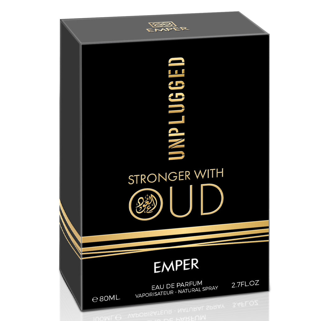 Unplugged Stronger With Oud Unisex Eau de Parfum 80 mL Lavender Vanilla Tonka Bean Agarwood
