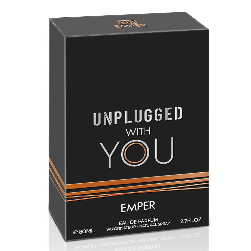 Unplugged With You Pour Homme Modern Woody Aromatic Eau de Parfum 80ml