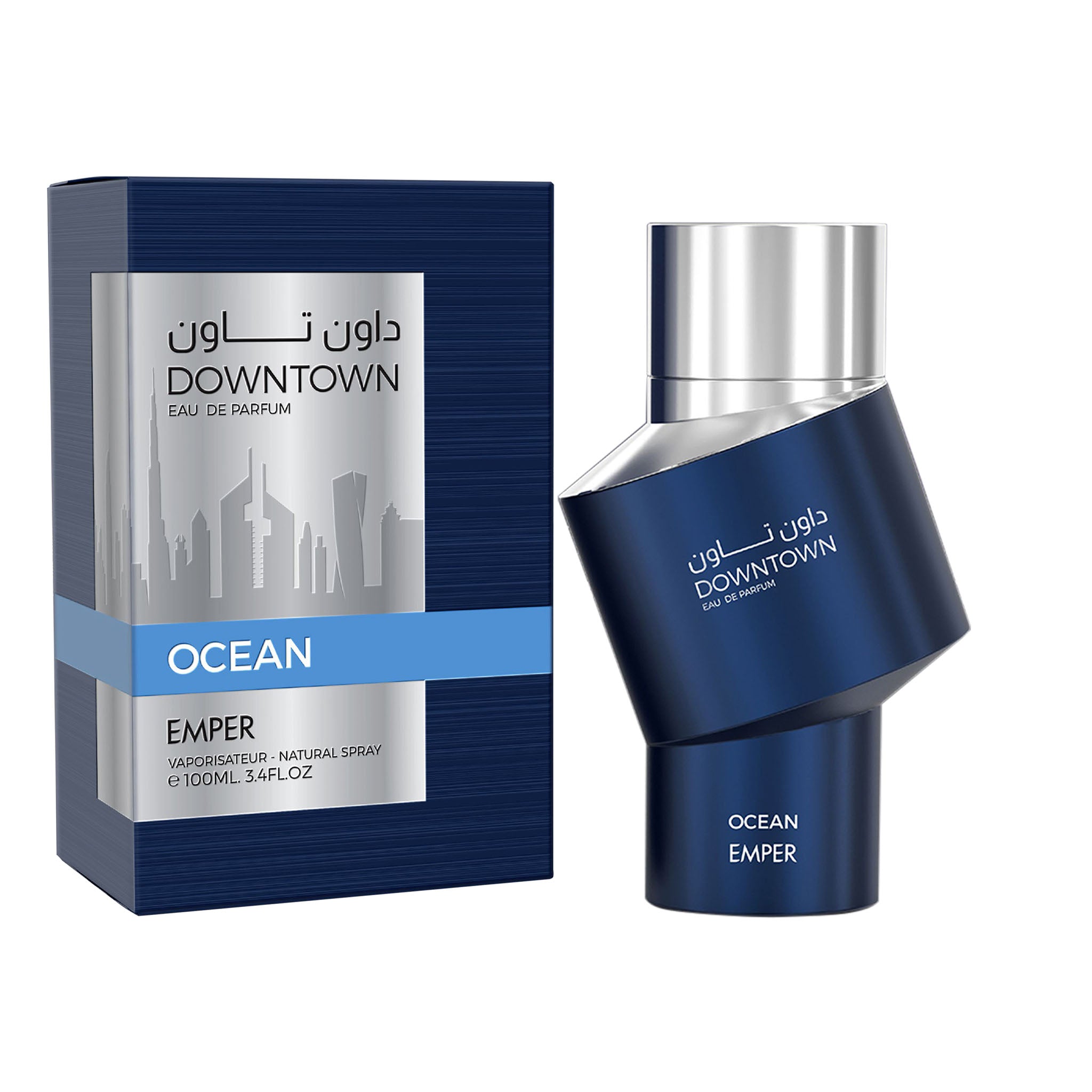 Emper Ocean Downtown Eau De Parfum Fresh Citrus and Woody Evening Fragrance 100ML