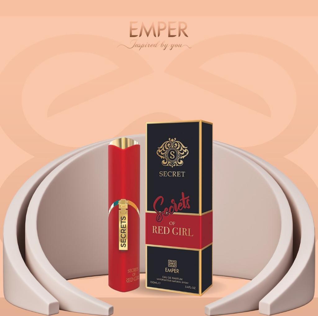 EMPER Secrets of Red Girl Pour Femme Luminous Floral Vanilla Eau de Parfum 100ml