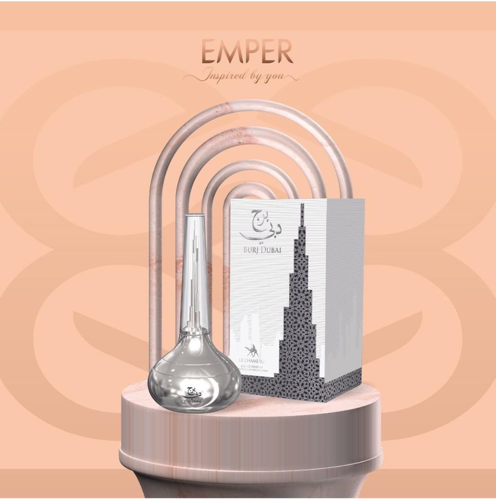 Le Chameau Burj Dubai Sweet Amber Unisex Eau de Parfum Evening Fragrance 100ml
