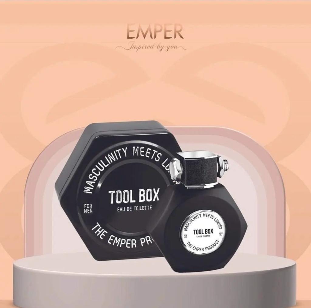 EMPER Tool Box Pour Homme Bold Citrus Patchouli Amber Masculine Eau de Toilette 100ml