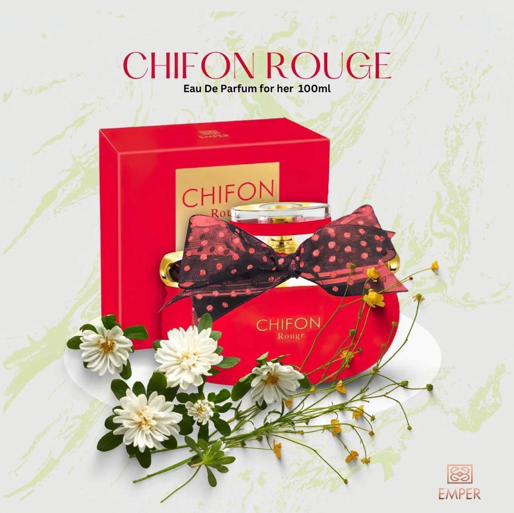 EMPER Chifon Rouge Elegant Citrus-Floral Leather Praline Eau de Parfum 100ml