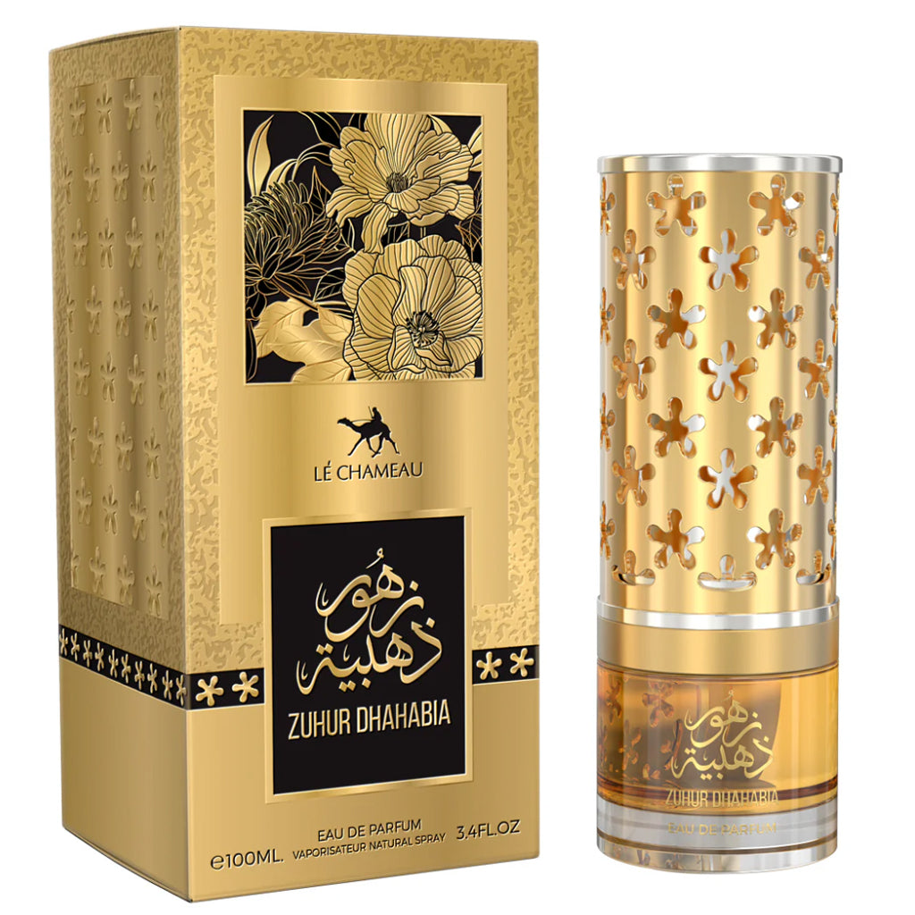 Le Chameau Zuhur Dhahabia Opulent Cognac Cinnamon and Vanilla Praline Unisex Eau de Parfum 100ml