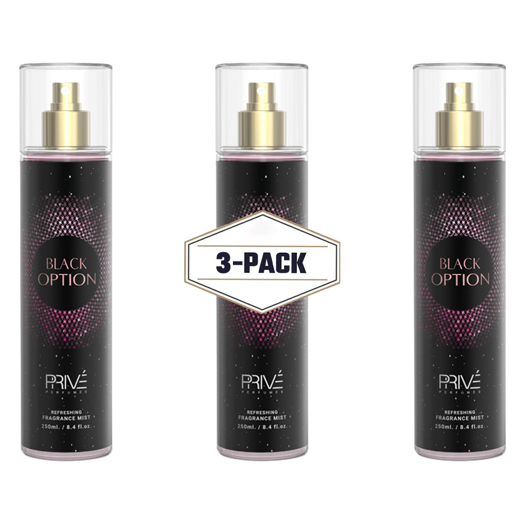 PRIVÉ Black Option Pour Femme Sensual Gourmand-Woody Body Mist 250ml