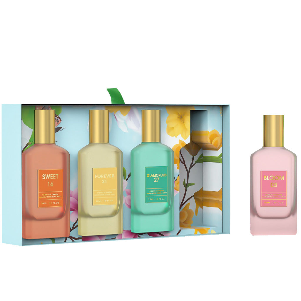 Emper Blooming Fantasy Luxury Floral-Musky Extrait de Parfum Gift Set 4 x 30ml